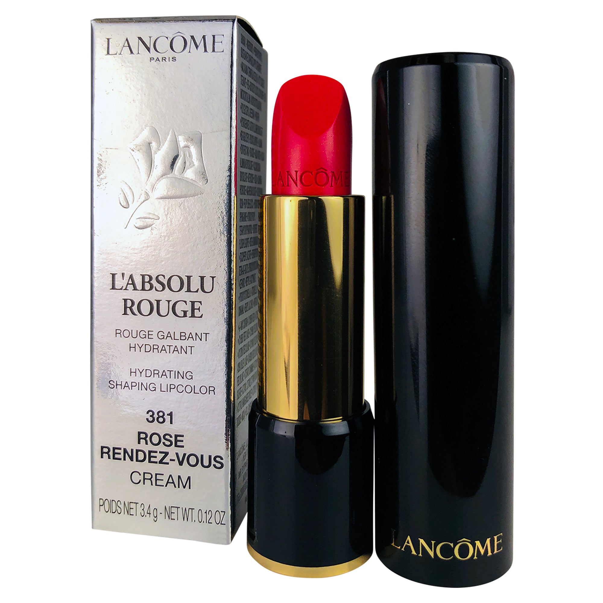 Lancome L'Absolu Rouge Hydrating Shaping Lip Color 381 Rose Rendez-Vous Cream